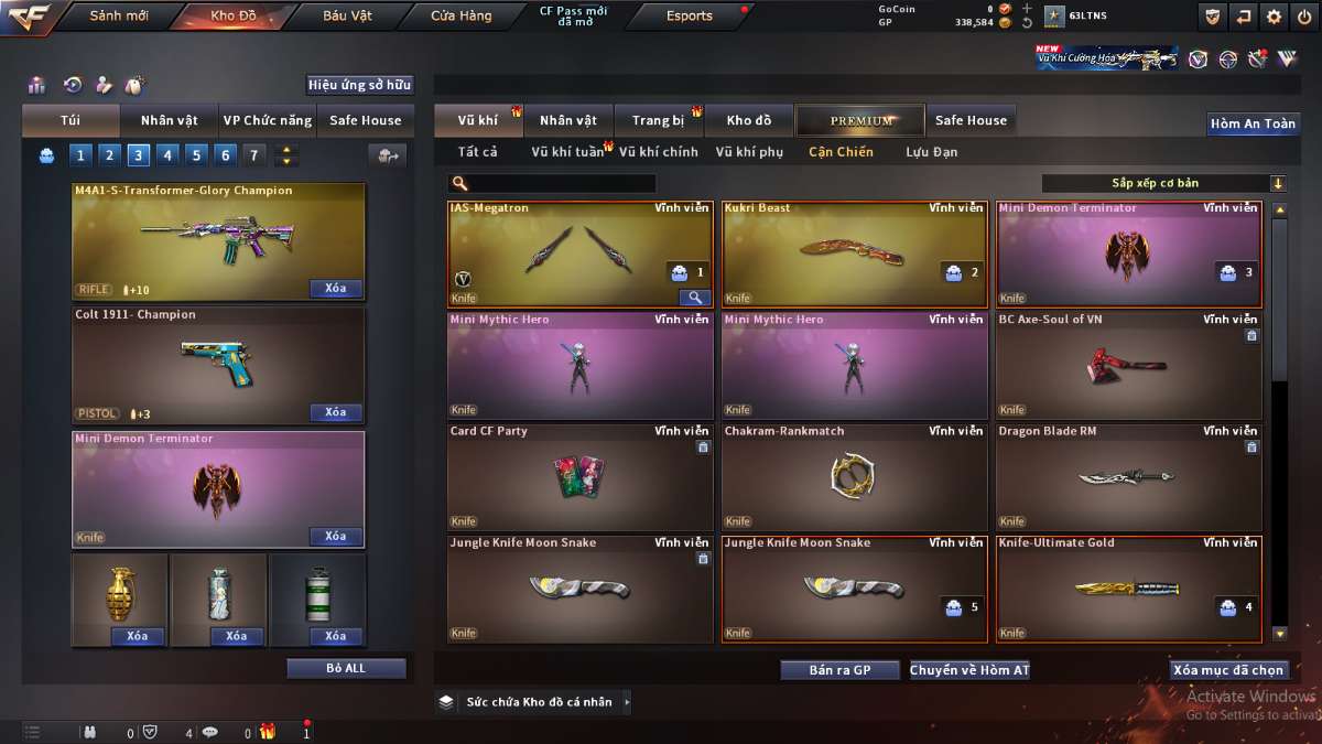 shop acc cf uy tin gia re